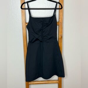 GAP Black Mini Dress Ruched TALL Activewear